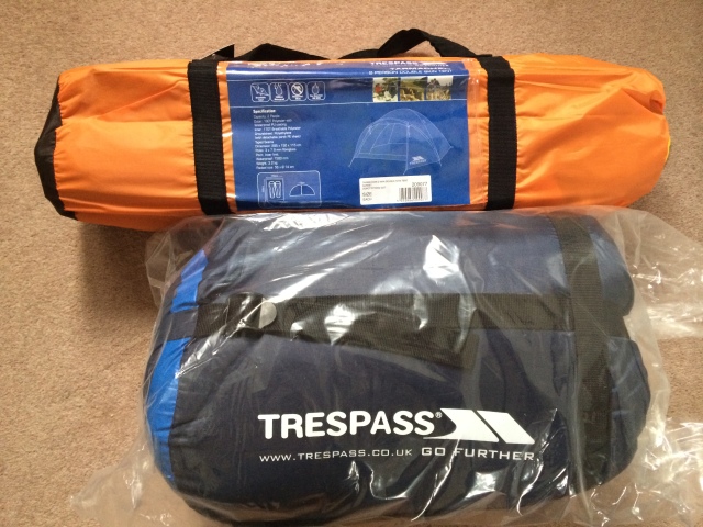 TRESPASS TARMACHAN 2 MAN TENT AND DOZE 3 SEASON SLEEPING BAG – REVIEW